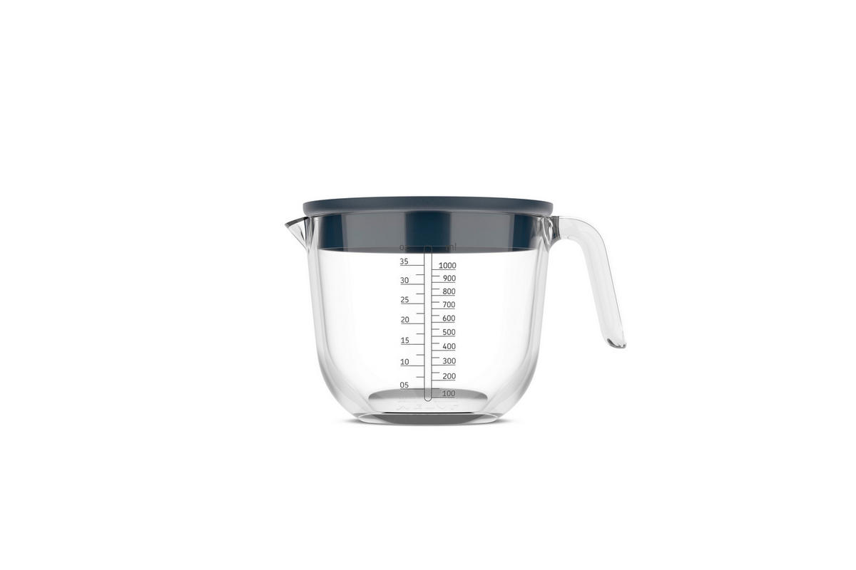 ODMERNÁ NÁDOBA - tmavomodrá, Konventionell, sklo (20,0/14,6/12,9cm) - Mepal