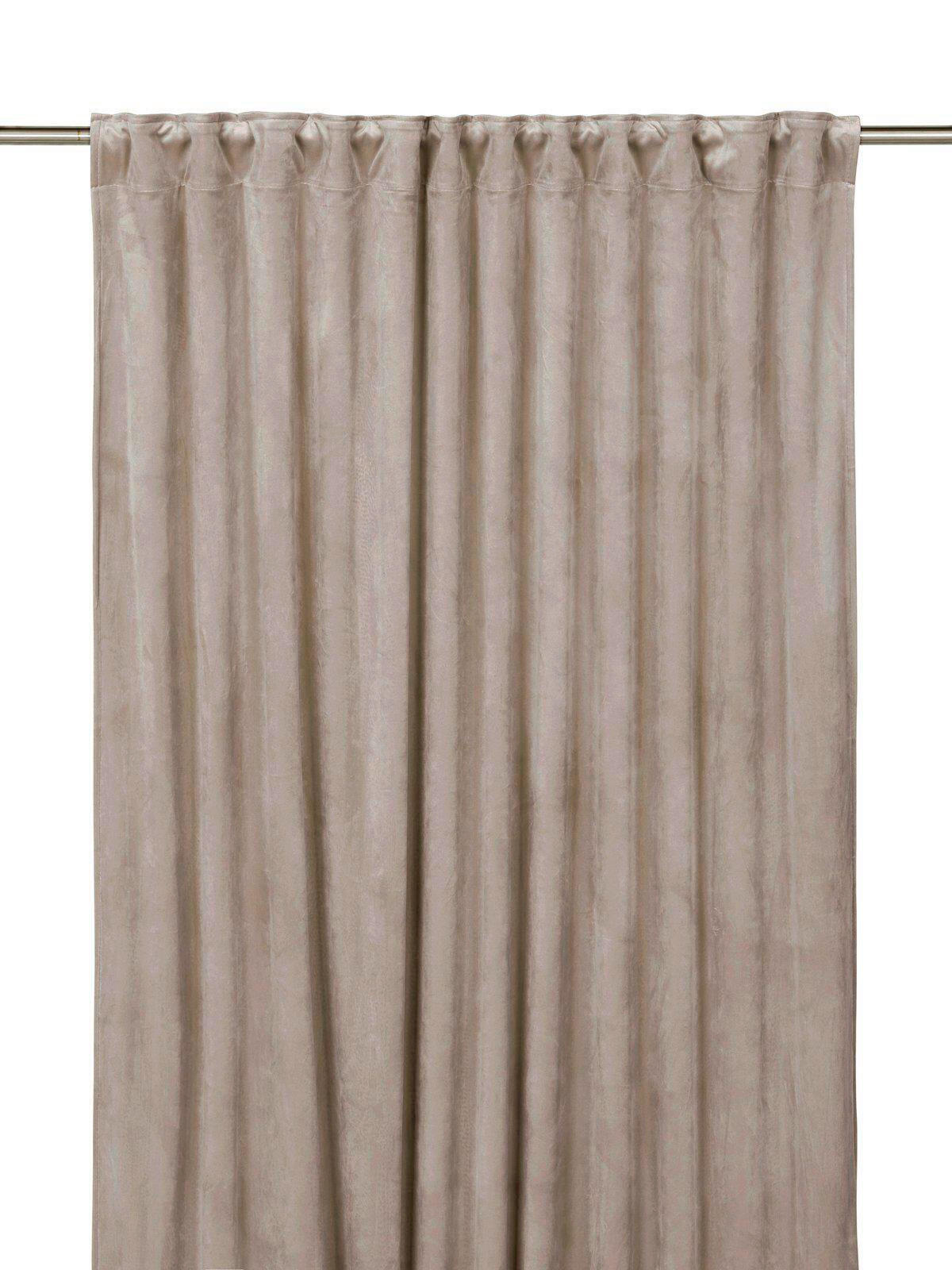 GARDINLÄNGD mörkläggning ljusbrun /135/320 cm