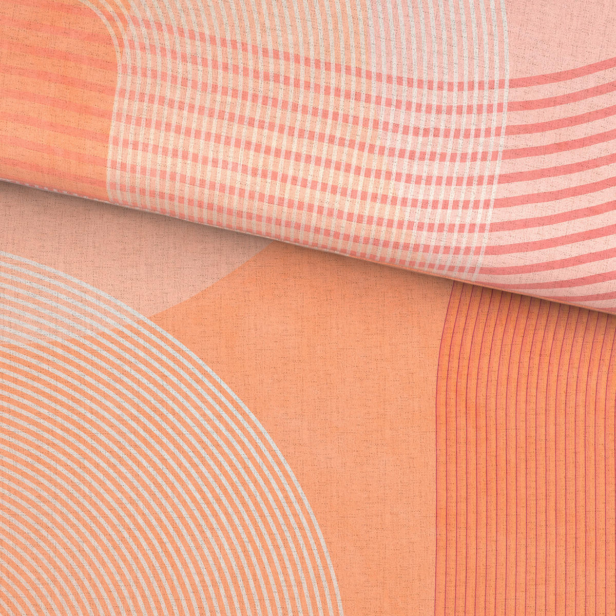 BETTWÄSCHE TANJA Satin 140/200 cm  - Aprikose, Design, Textil (140/200cm) - Novel