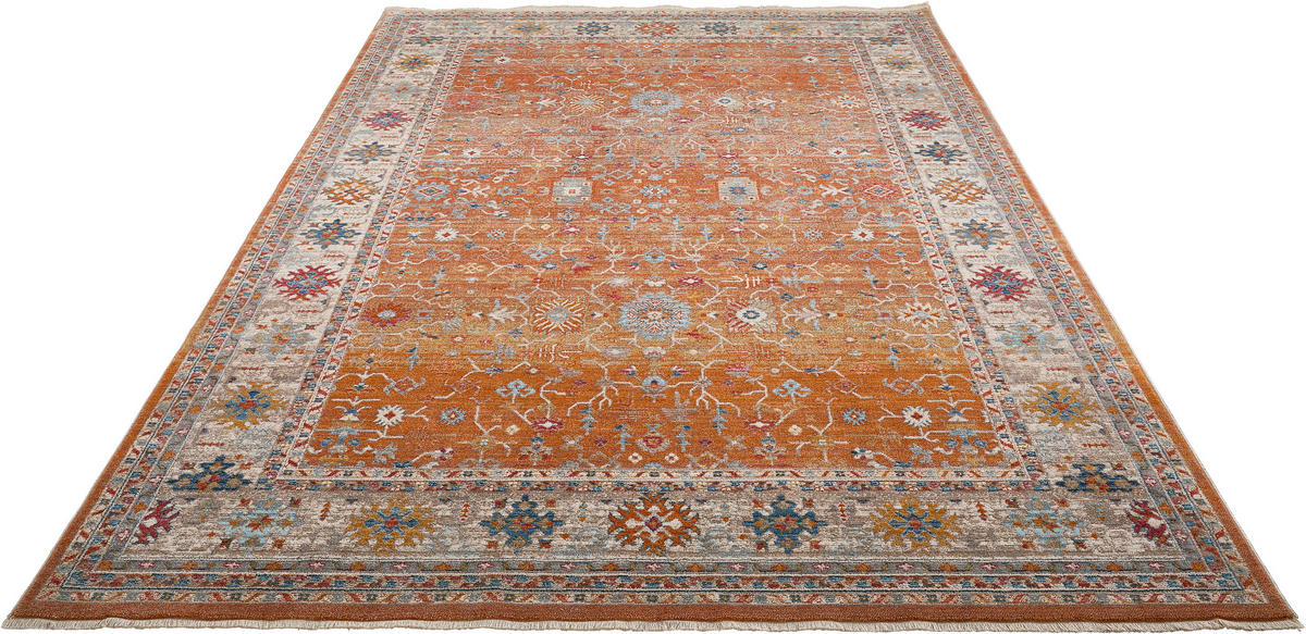 VINTAGE-TEPPICH 200/285 cm Multicolor, Orange  - Multicolor/Orange, LIFESTYLE, Textil (200/285cm) - Novel