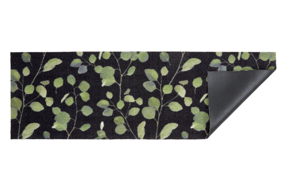KÜCHENLÄUFER 50/150 cm Miabella Grün, Schwarz, Weiß  - Schwarz/Weiß, Design, Textil (50/150cm) - Esposa