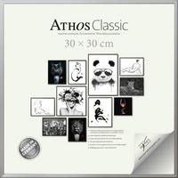 BILDERRAHMEN - Silberfarben, Basics, Papier/Holzwerkstoff (30/30/1,8cm)