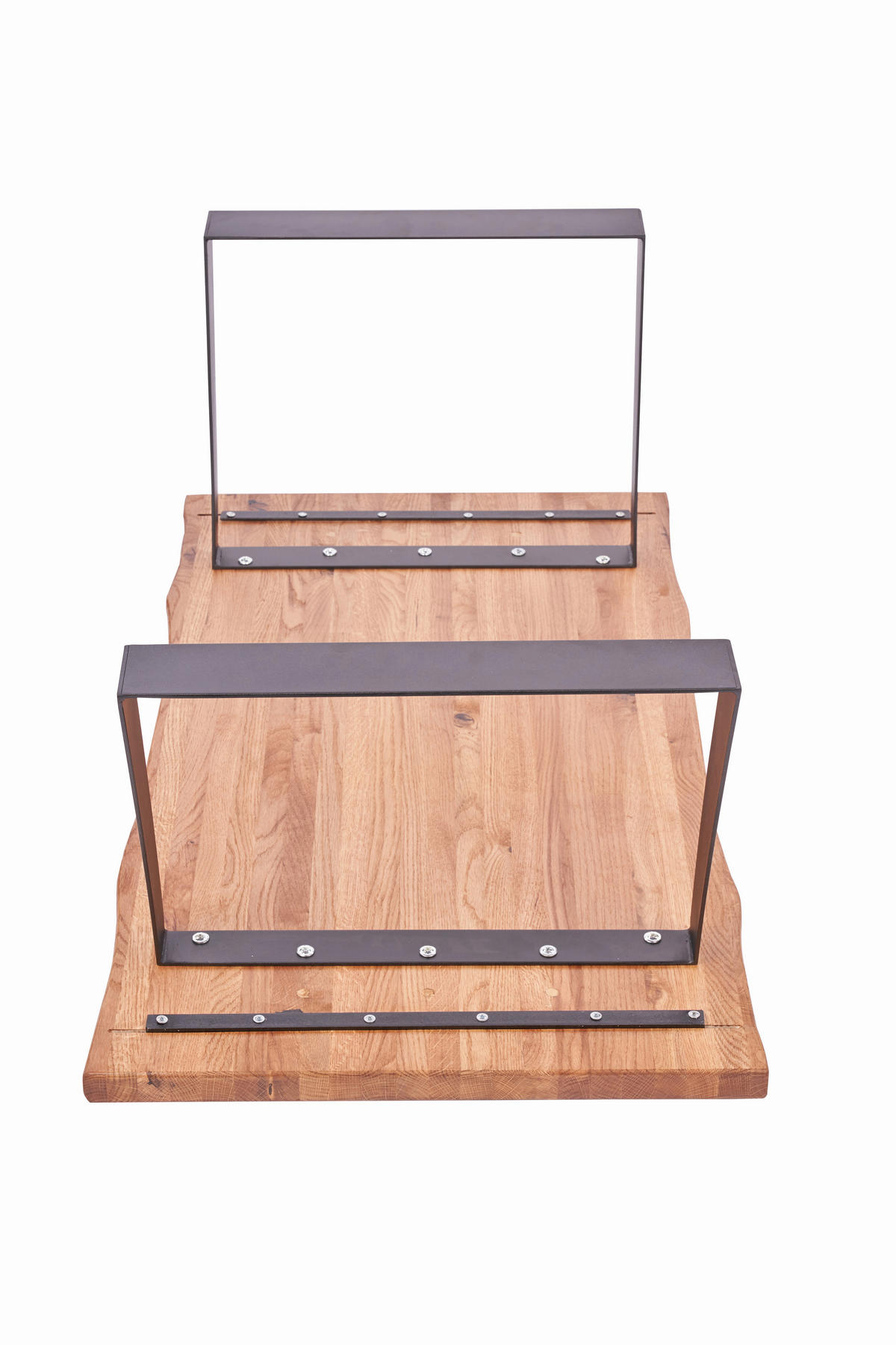 KONFERENČNÍ STOLEK, černá, barvy dubu, dřevo, kov, 110/44/60 cm - černá/barvy dubu, Natur, kov/dřevo (110/44/60cm)