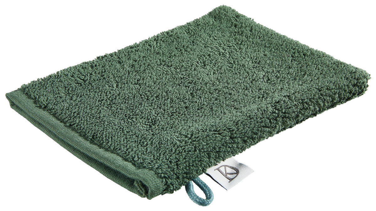 WASCHLAPPEN BOLANO Dunkelgrün 4-teilig  - Dunkelgrün, KONVENTIONELL, Textil (16/21cm) - Dieter Knoll