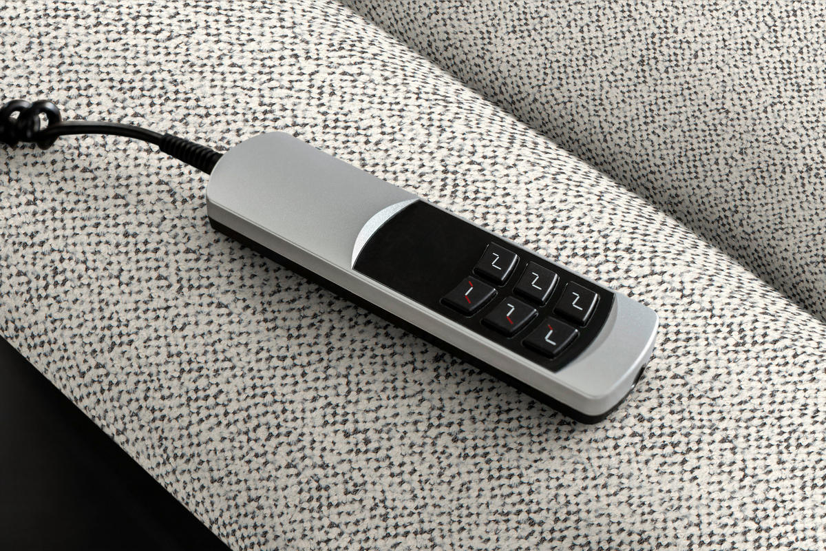 ECKSOFA  in Chenille Hellgrau  299/187 cm  - Hellgrau/Schwarz, Design, Textil/Metall (299/187cm) - Schöner Wohnen