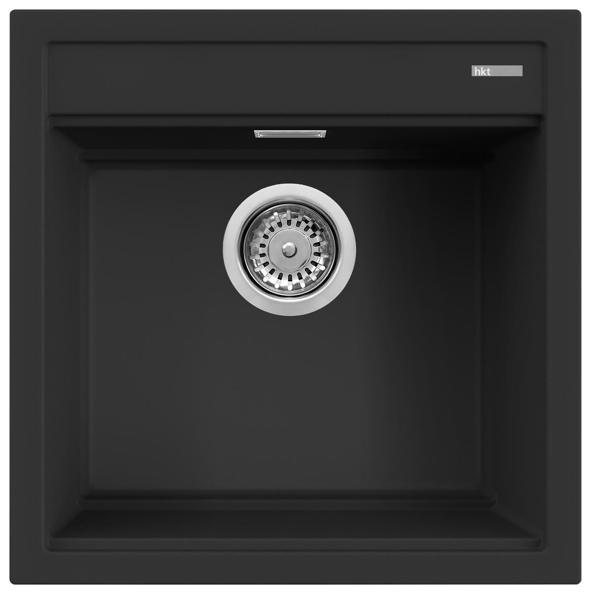 SPÜLE Luna 500  - Schwarz, Basics, Stein (51/20/51cm) - HKT