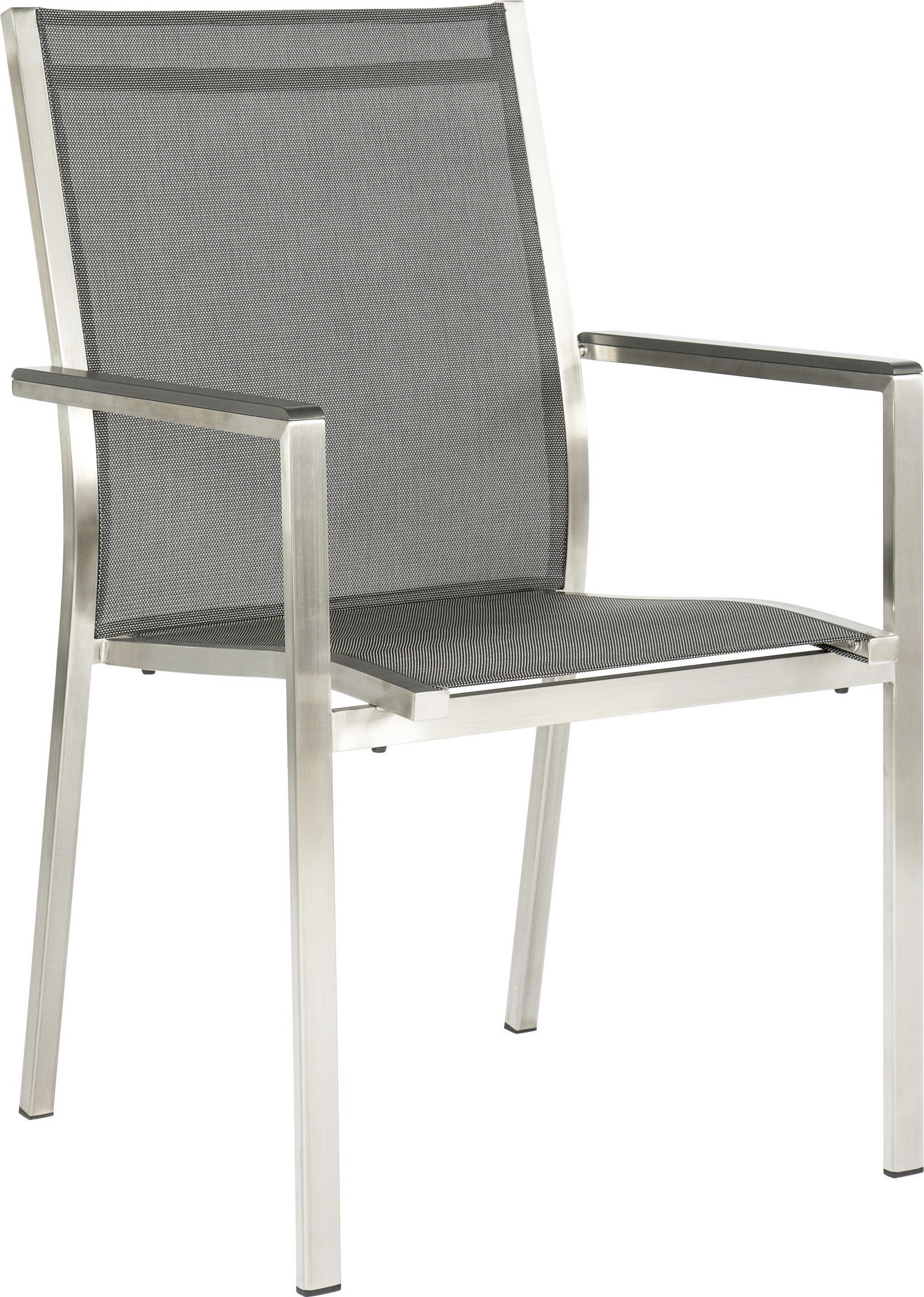 STAPELSESSEL Aluminium, Edelstahl Grau, Silberfarben, Edelstahlfarben - Edelstahlfarben/Anthrazit, Basics, Textil/Metall (57/92/61cm) - Stern
