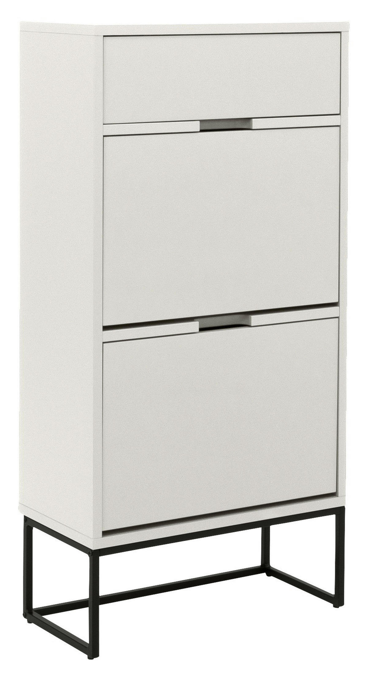 VYKLÁPĚCÍ BOTNÍK, bílá, 58/116/28 cm - bílá/černá, Design, kov/kompozitní dřevo (58/116/28cm)