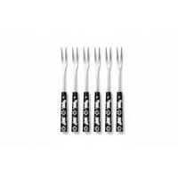 FONDUEGABEL-SET Heidi Cheese Line: Alpen  - Silberfarben/Schwarz, Basics, Kunststoff/Metall (12/29/2cm) - Heidi Cheese Line
