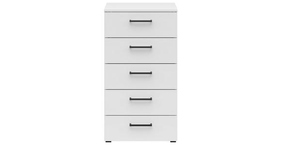 KOMMODE 45/83/40 cm in Weiß - Anthrazit/Schwarz, MODERN, Holzwerkstoff/Kunststoff (45/83/40cm) - Carryhome