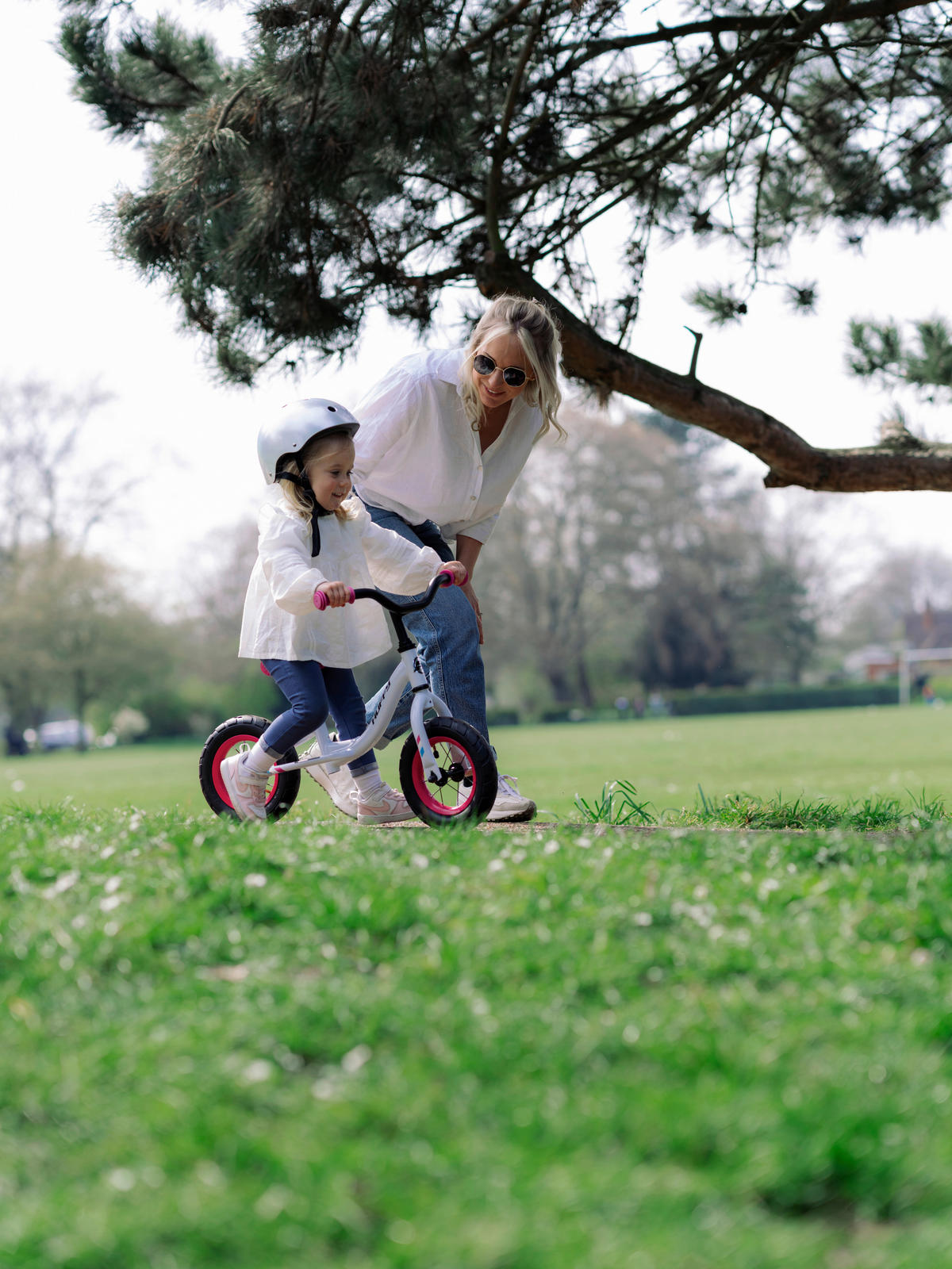 KINDERFAHRRAD 10 Zoll  - Weiß, Basics, Metall (47/55/75cm)