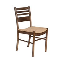 STOL  - mörkbrun/naturfärgad, Modern, trä (43/85/53cm) - Niels Andersson