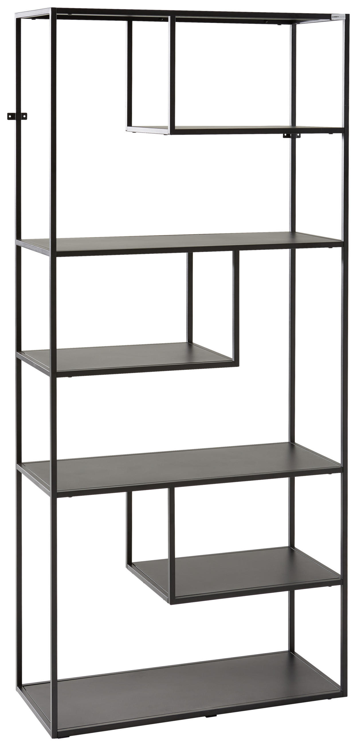 REGAL  85/188/35 cm Schwarz  - Schwarz, Trend, Metall (85/188/35cm) - home24