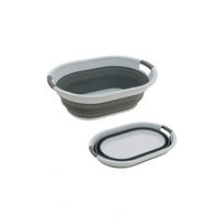 SKLOPIVA KUTIJA  53/38/23,5 cm    - siva/bela, Osnovno, plastika (53/38/23,5cm)