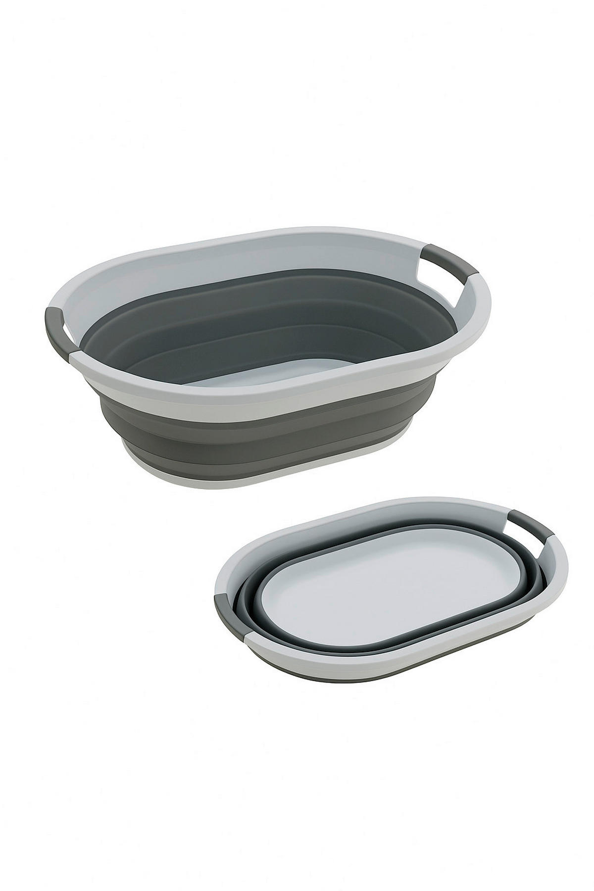 SKLOPIVA KUTIJA  53/38/23,5 cm    - siva/bela, Osnovno, plastika (53/38/23,5cm)