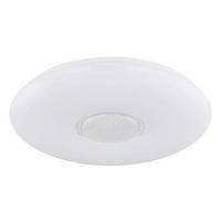 LED-DECKENLEUCHTE 40 W  48,5/7,2 cm    - Klar/Weiss, Design, Glas/Kunststoff (48,5/7,2cm) - Globo