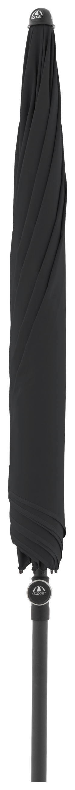 SENČNIK - črna/antracit, Design, kovina/tekstil (210/210cm) - Doppler
