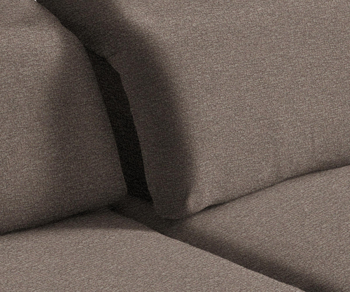 HÖRNSOFFA i vävt tyg gråbrun  - gråbrun/svart, Design, metall/textil (289/180cm) - MID.YOU