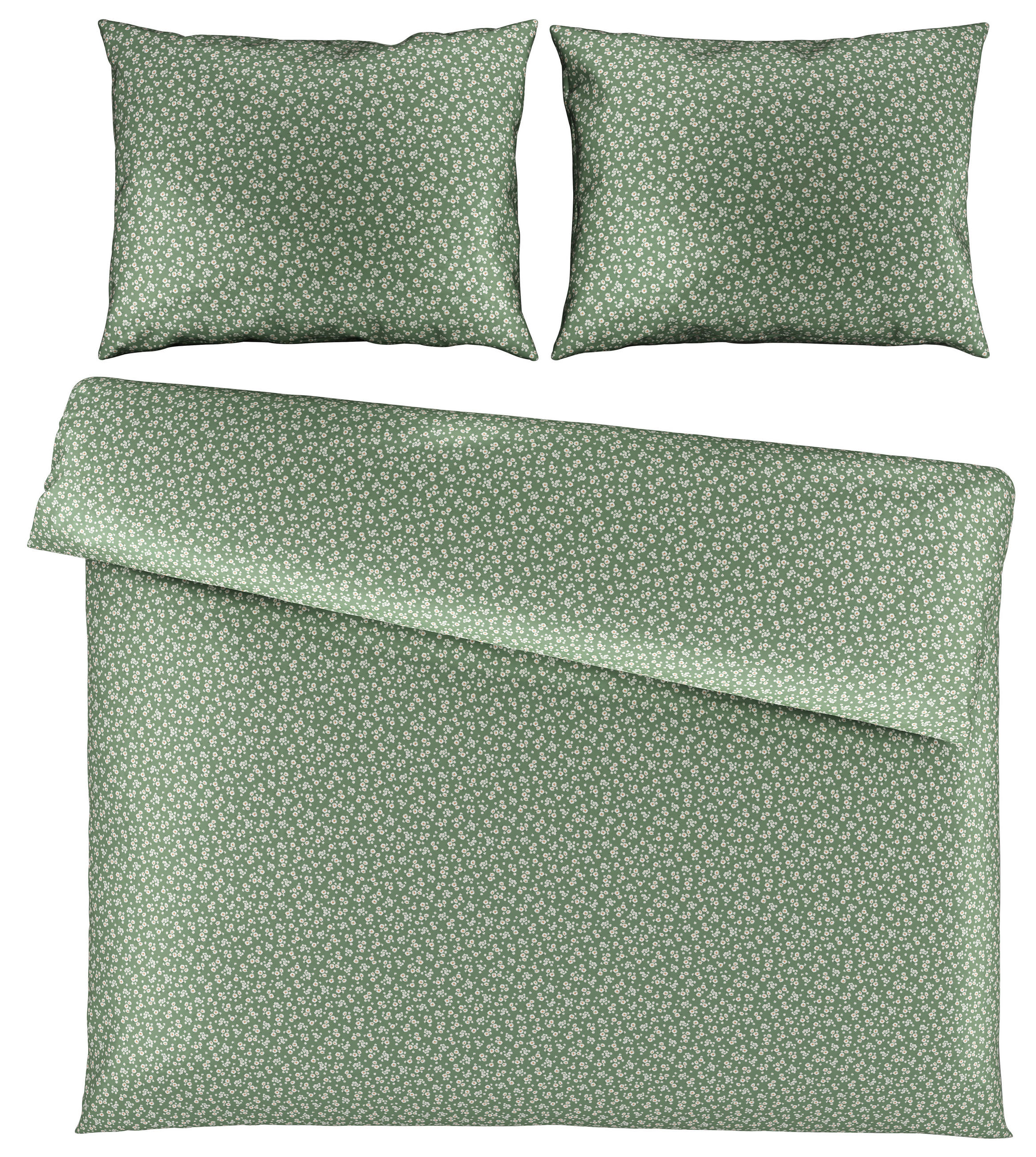 POSTELJNINA GREEN 200/200 cm saten zelena  - zelena, Konvencionalno, tekstil (200/200cm) - Esposa