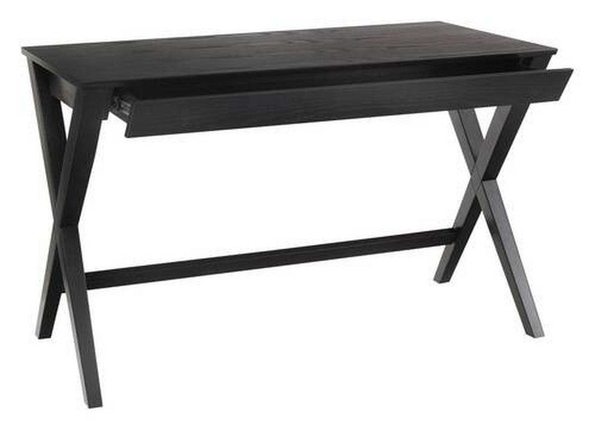 SCHREIBTISCH 120/60/75 cm  in Schwarz  - Schwarz, Trend, Holz/Holzwerkstoff (120/60/75cm) - MID.YOU
