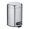 KOŠ S NÁŠLAPNÝM PEDÁLEM, 5 l - černá/barvy nerez oceli, Basics, kov/plast (21/24/28cm) - Wenko
