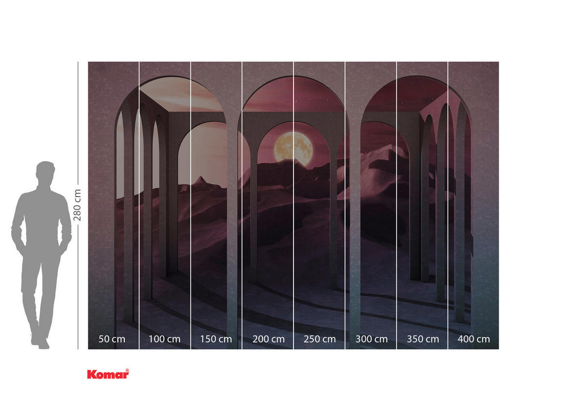 FOTOTAPET 400/280 cm  - multicolor, Trend, papper (400/280cm) - Komar