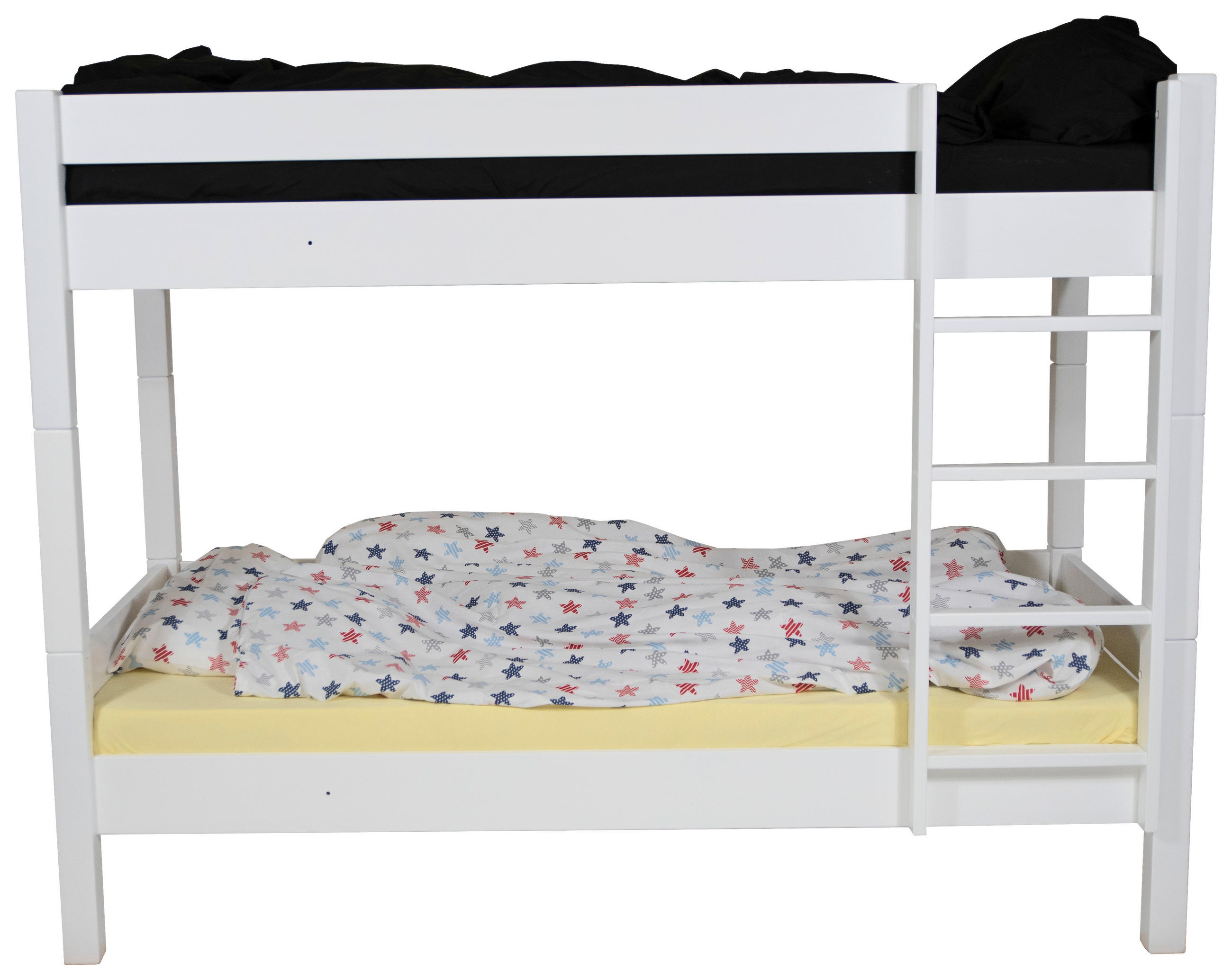 PAT SUPRAETAJAT 90/200 cm  - culoare lemn fag/alb, Konventionell, lemn (90/200cm) - Linea Natura