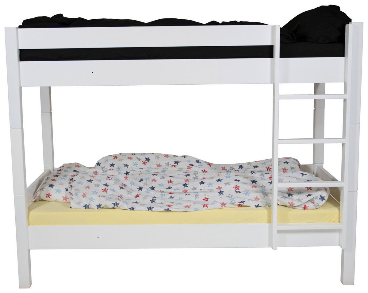 PALANDA, 90/200 cm, bílá - bílá/barvy buku, Konvenční, dřevo (90/200cm) - Linea Natura