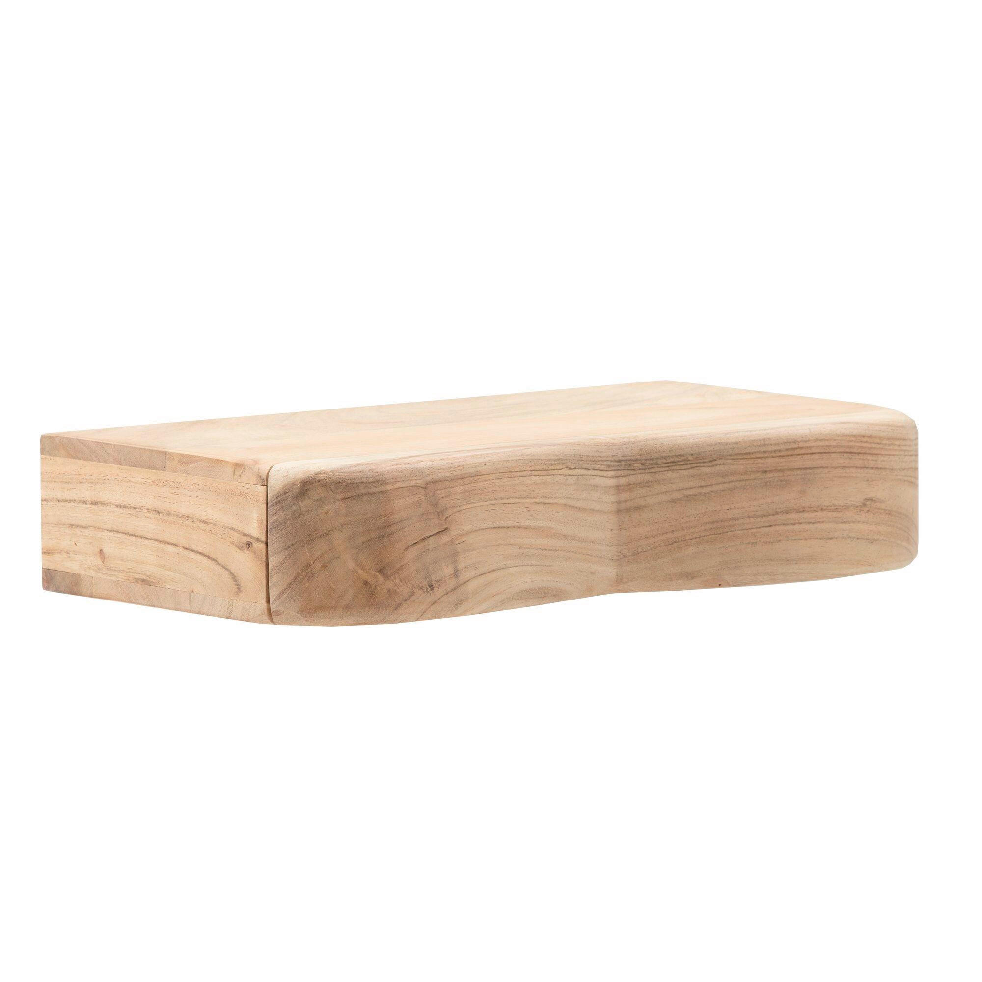 NACHTTISCH 40/8/20 cm Akazie massiv  - Akaziefarben, Design, Holz (40/8/20cm) - Livetastic