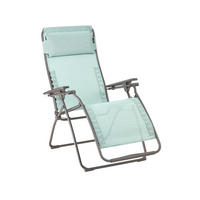 GARTEN-RELAXSESSEL Stahl  - Türkis/Titanfarben, Basics, Kunststoff/Textil (71/115/88cm) - Lafuma Mobilier