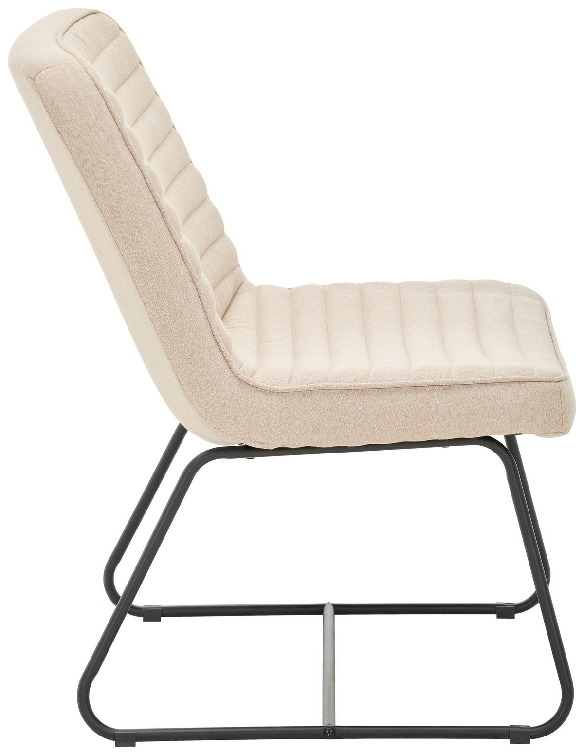 SESSEL Webstoff Beige    - Beige/Schwarz, MODERN, Textil/Metall (66/85/69cm) - P & B