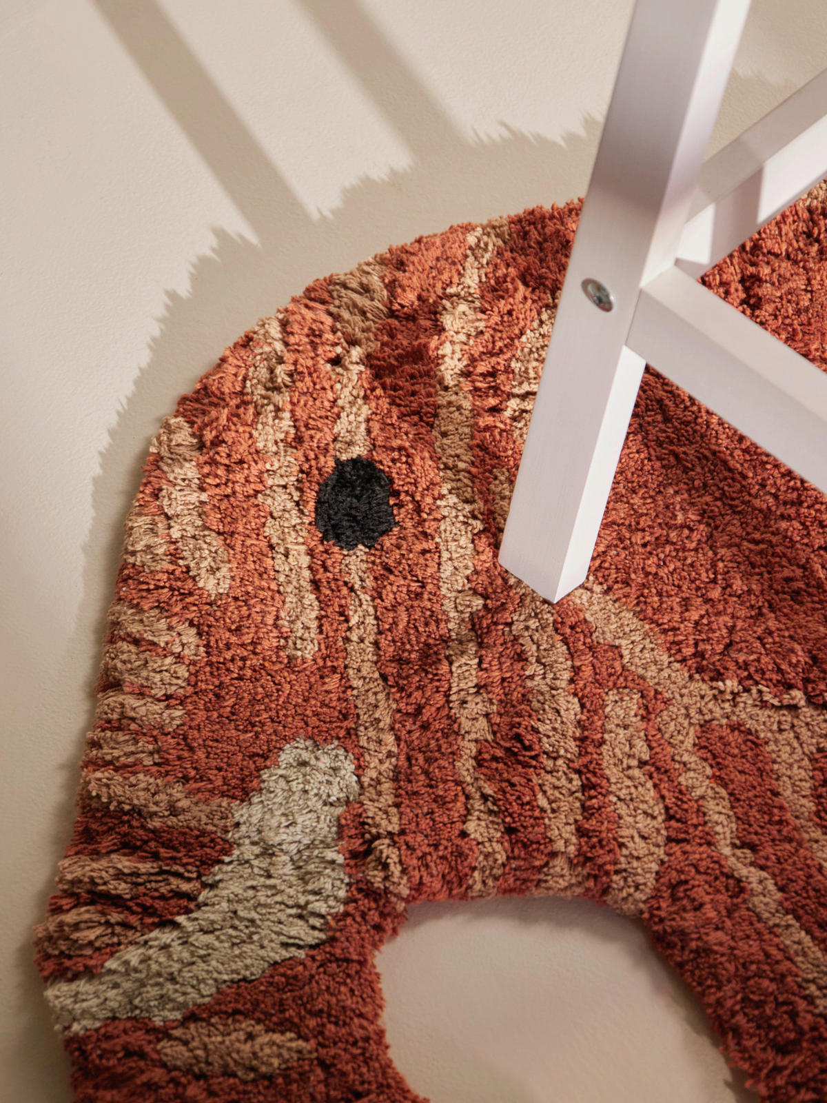 KINDERTEPPICH 75/120 cm Snuggle Elodie Braun, Beigebraun Tierform  - Dunkelorange/Beigebraun, Basics, Kunststoff/Textil (75/120cm) - Hanse Home