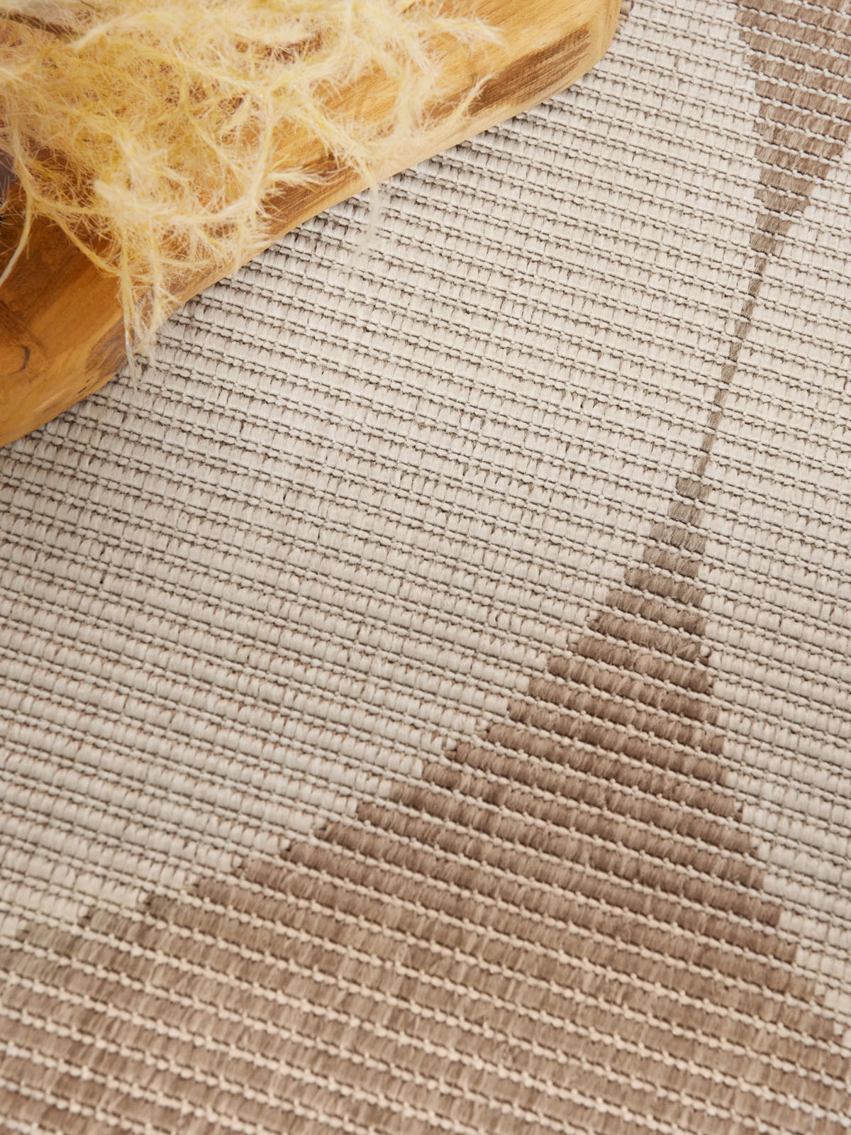 OUTDOORTEPPICH 160/230 cm Duet Sandfarben, Weiß  - Sandfarben/Weiß, Design, Kunststoff (160/230cm) - Hanse Home