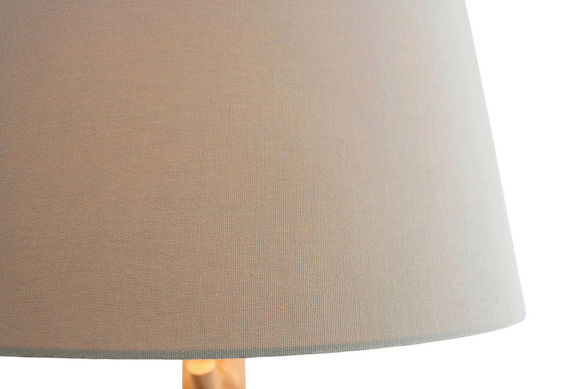 STEHLEUCHTE  30/175/30 cm   - Schwarz/Naturfarben, Design, Holz/Textil (30/175/30cm) - P & B
