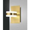 LED-WANDLEUCHTE Dunk 10/17,50/17 cm   - Messingfarben, Basics, Kunststoff/Metall (10/17,50/17cm) - Fabas Luce