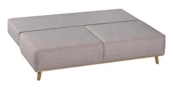 BOXSPRINGSOFA Hellgrau - Hellgrau, MODERN, Holz/Textil (203/97/107cm) - Dieter Knoll
