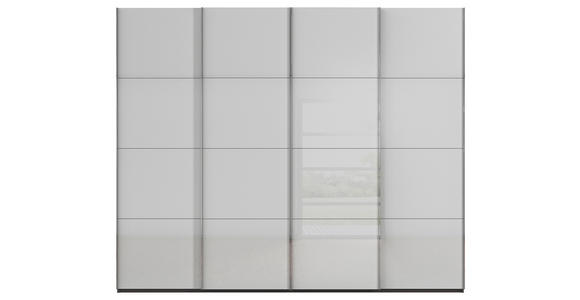 SCHWEBETÜRENSCHRANK 271/223/68 cm 4-türig Graphitfarben, Grau - Chromfarben/Graphitfarben, Design, Glas/Holzwerkstoff (271/223/68cm) - Novel