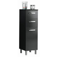 UNTERSCHRANK 30/100,5/33 cm   - Anthrazit/Silberfarben, KONVENTIONELL, Holzwerkstoff/Metall (30/100,5/33cm) - Carryhome