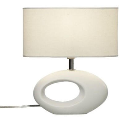 BORDSLAMPA 10/24/22 cm   - vit, Design, metall/textil (10/24/22cm)