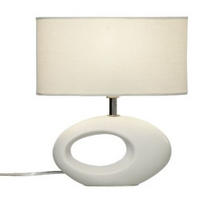 BORDSLAMPA 10/24/22 cm   - vit, Design, metall/textil (10/24/22cm)