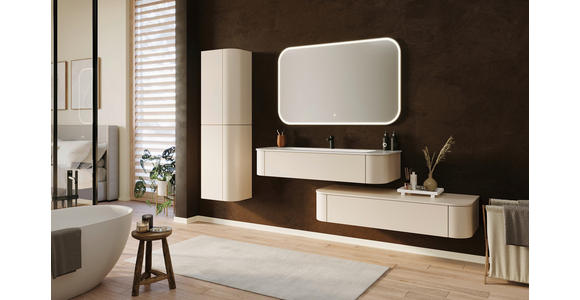 HOCHSCHRANK 45/160/30 cm  - Kaschmir, KONVENTIONELL, Glas/Holzwerkstoff (45/160/30cm) - Novel