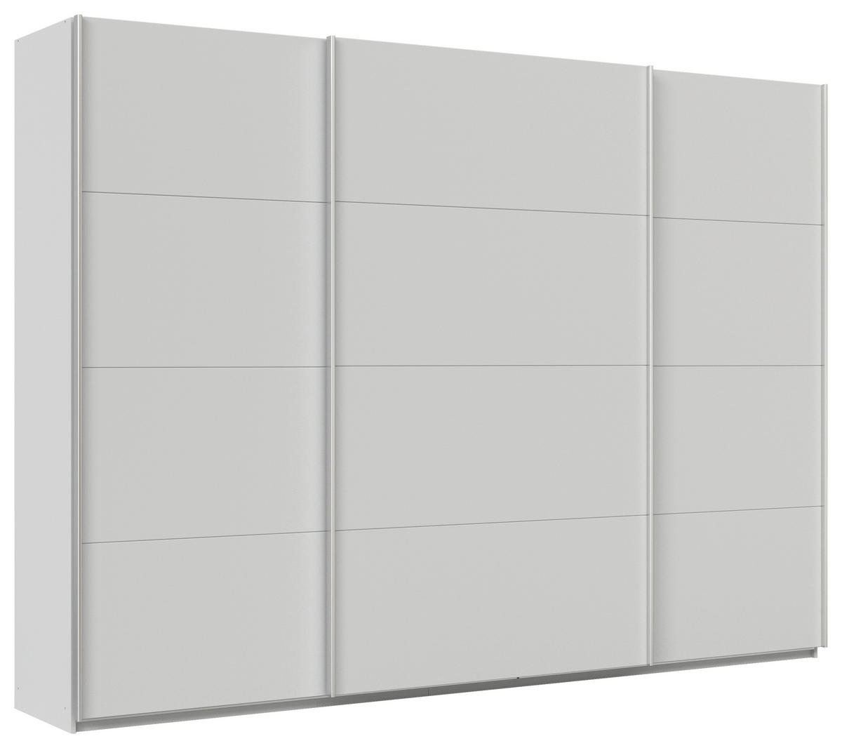 SCHWEBETÜRENSCHRANK in Seidengrau  - Seidengrau/Alufarben, Konventionell, Holzwerkstoff/Metall (315/210/62cm) - Xora