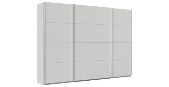 SCHWEBETÜRENSCHRANK  in Seidengrau  - Seidengrau/Alufarben, KONVENTIONELL, Holzwerkstoff/Metall (315/229/62cm) - Xora