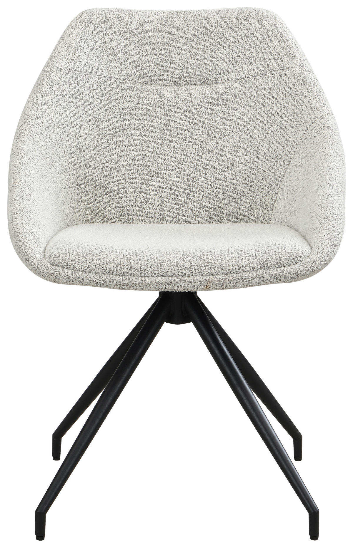 STUHL - Creme/Schwarz, Trend, Textil/Metall (56/79/60cm) - Xora