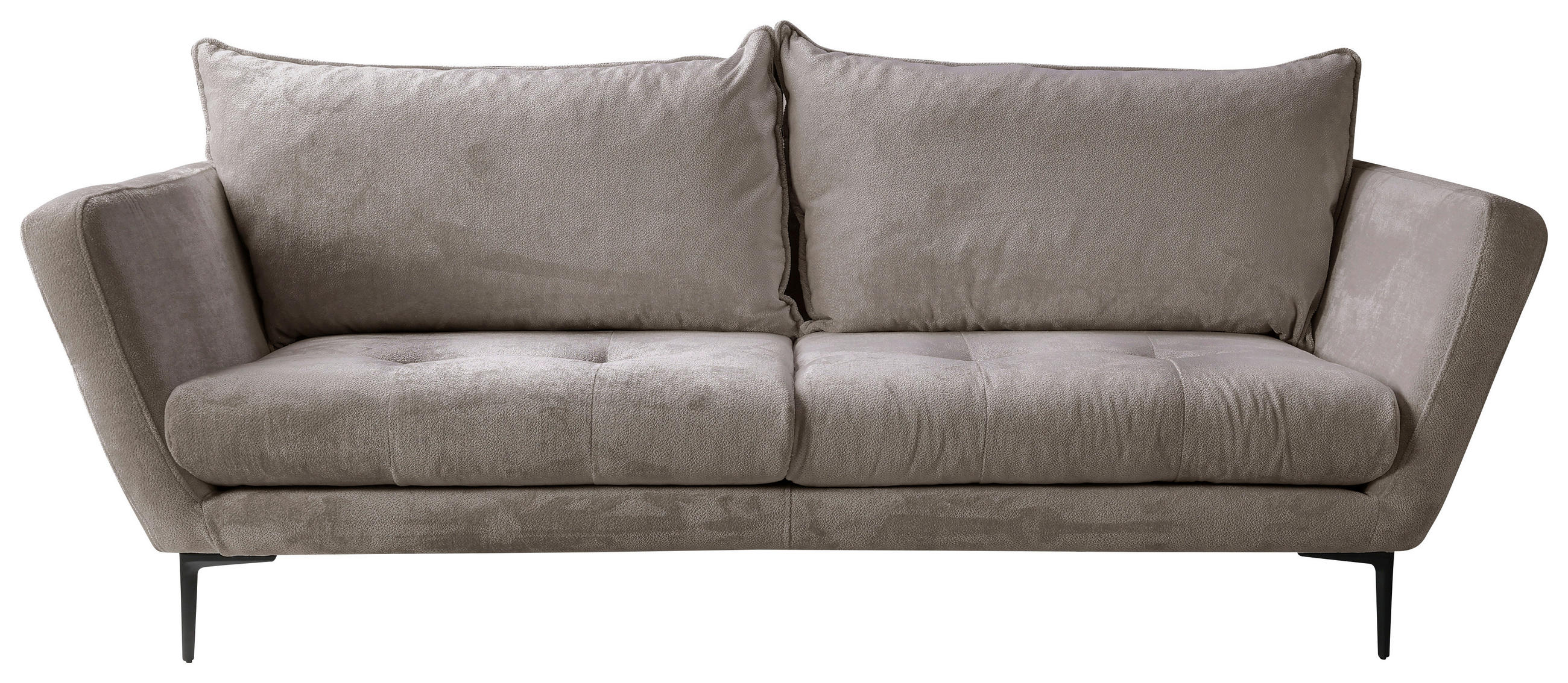 Sofa Ankona Grau/Schwarz, 225 cm