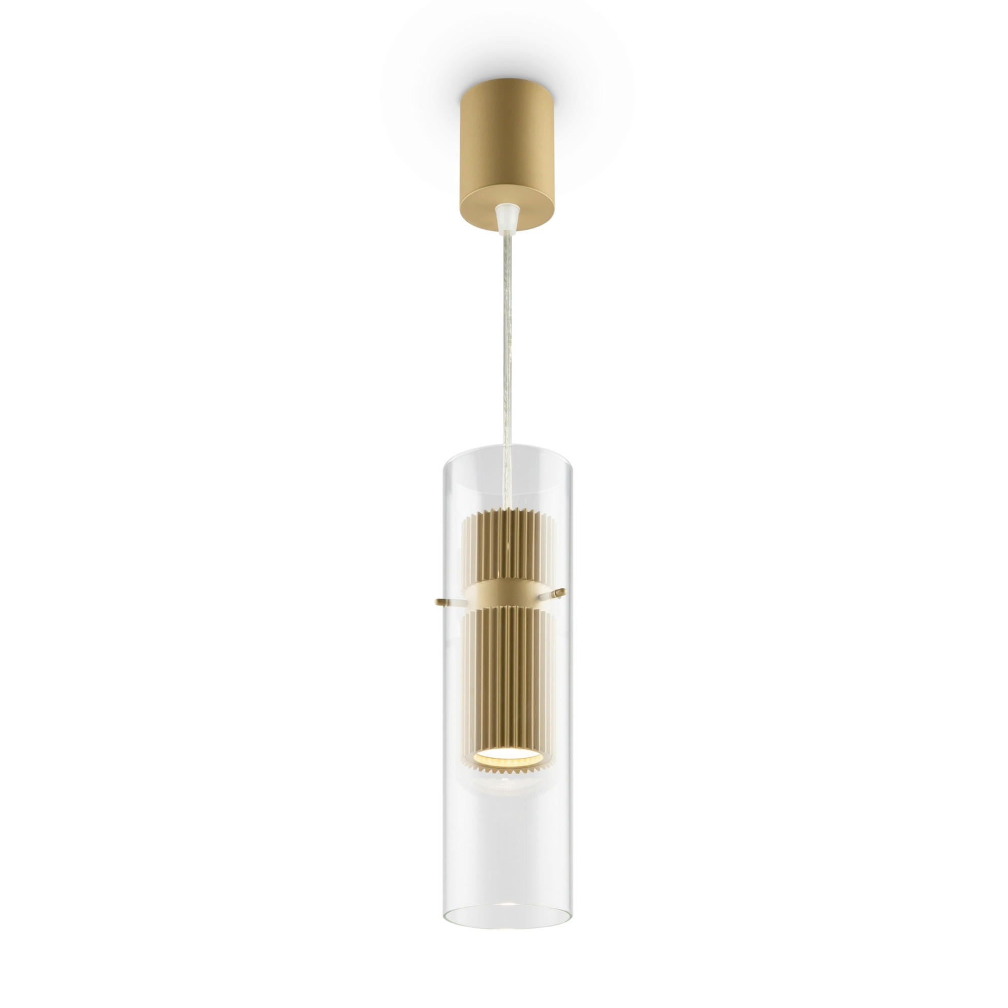 PENDELLEUCHTE Modern 8/32 cm  - Transparent/Goldfarben, Trend, Glas/Metall (8/32cm) - MAYTONI