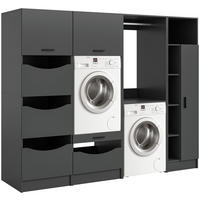 HAUSWIRTSCHAFTSRAUM 242/195/68 cm  in Anthrazit  - Anthrazit, Basics, Holzwerkstoff (242/195/68cm) - MID.YOU