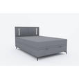 BOXBETT 140/200 cm  in Dunkelgrau  - Dunkelgrau/Schwarz, KONVENTIONELL, Textil/Metall (140/200cm) - Carryhome