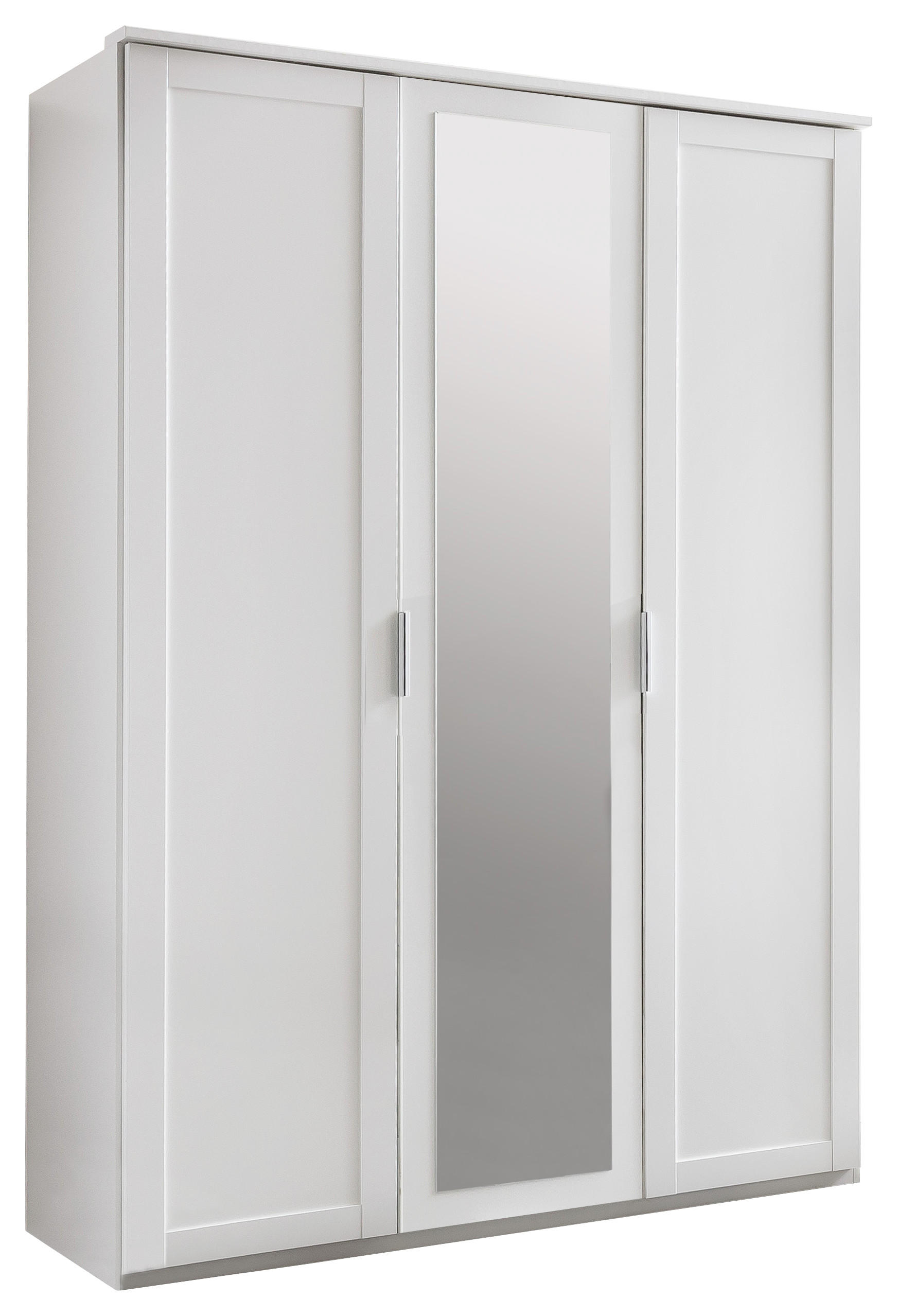 Drehtürenschrank in Weiß