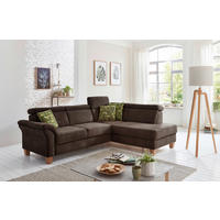 ECKSOFA in Mikrofaser Mokka  - Eichefarben/Beige, Konventionell, Holz/Textil (245/194cm) - Sit & More